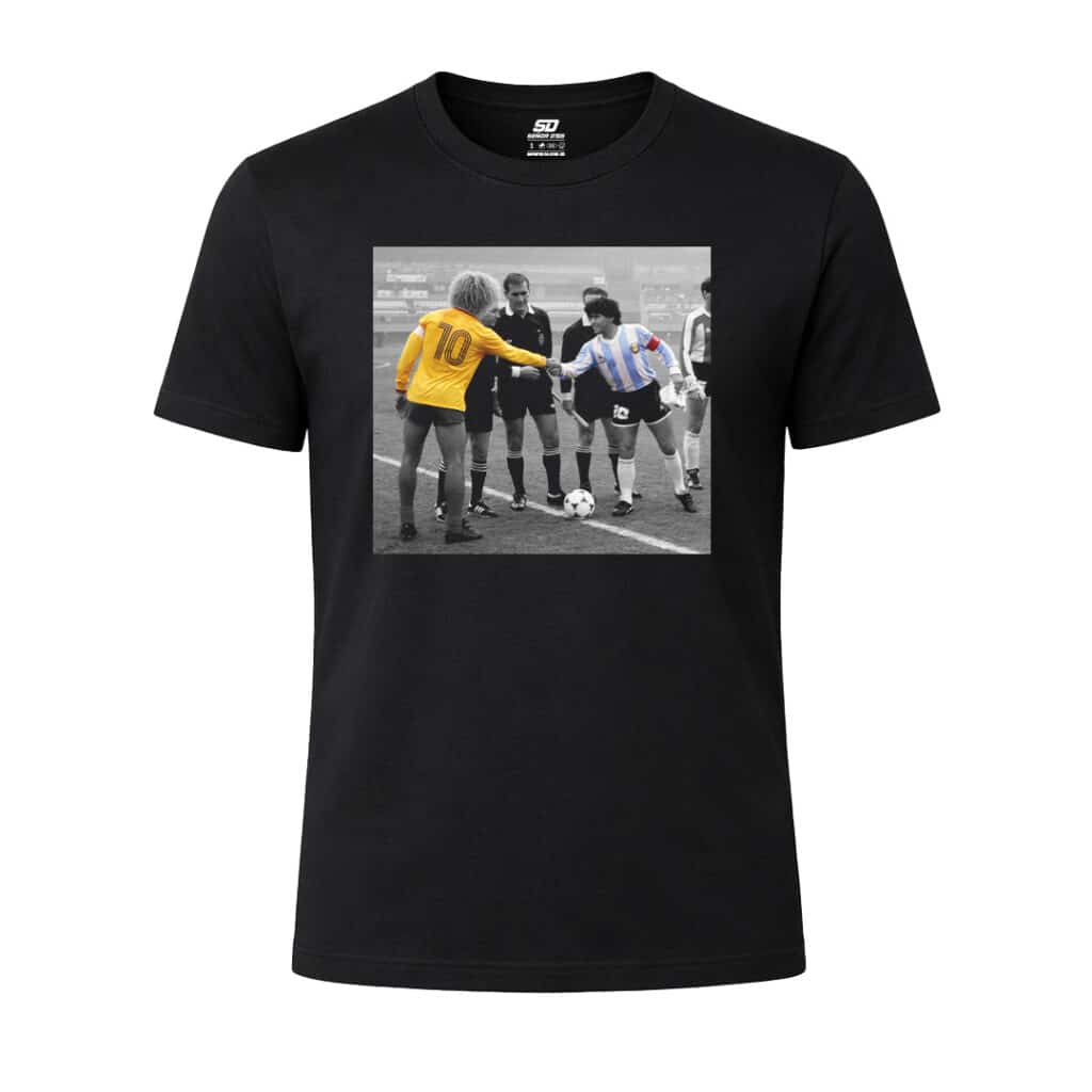 camiseta maradona y el pibe valderrama