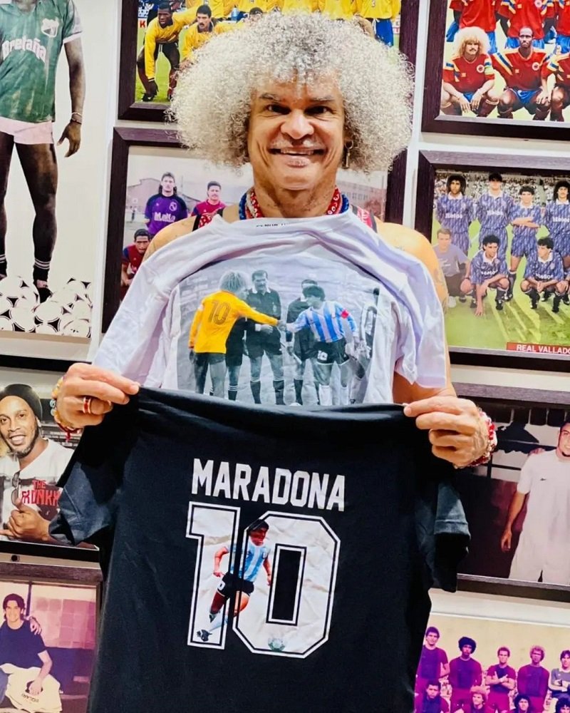 pibe valderrama con maradona